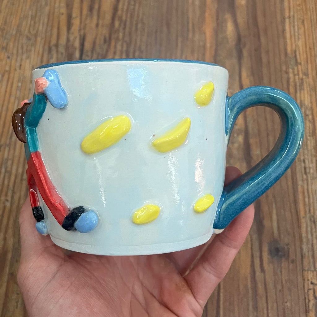 Climber Mug in Peacock Blue