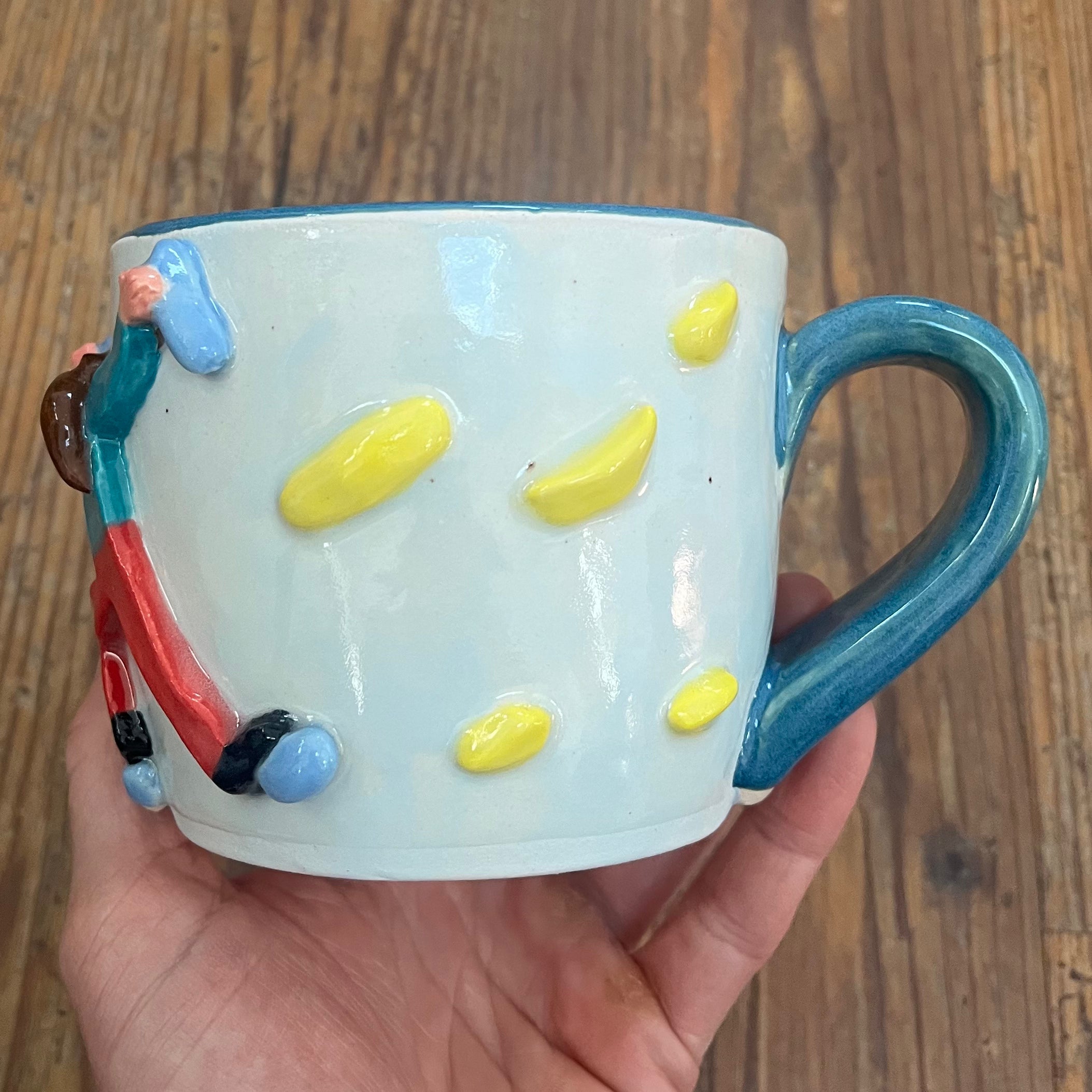Climber Mug in Peacock Blue