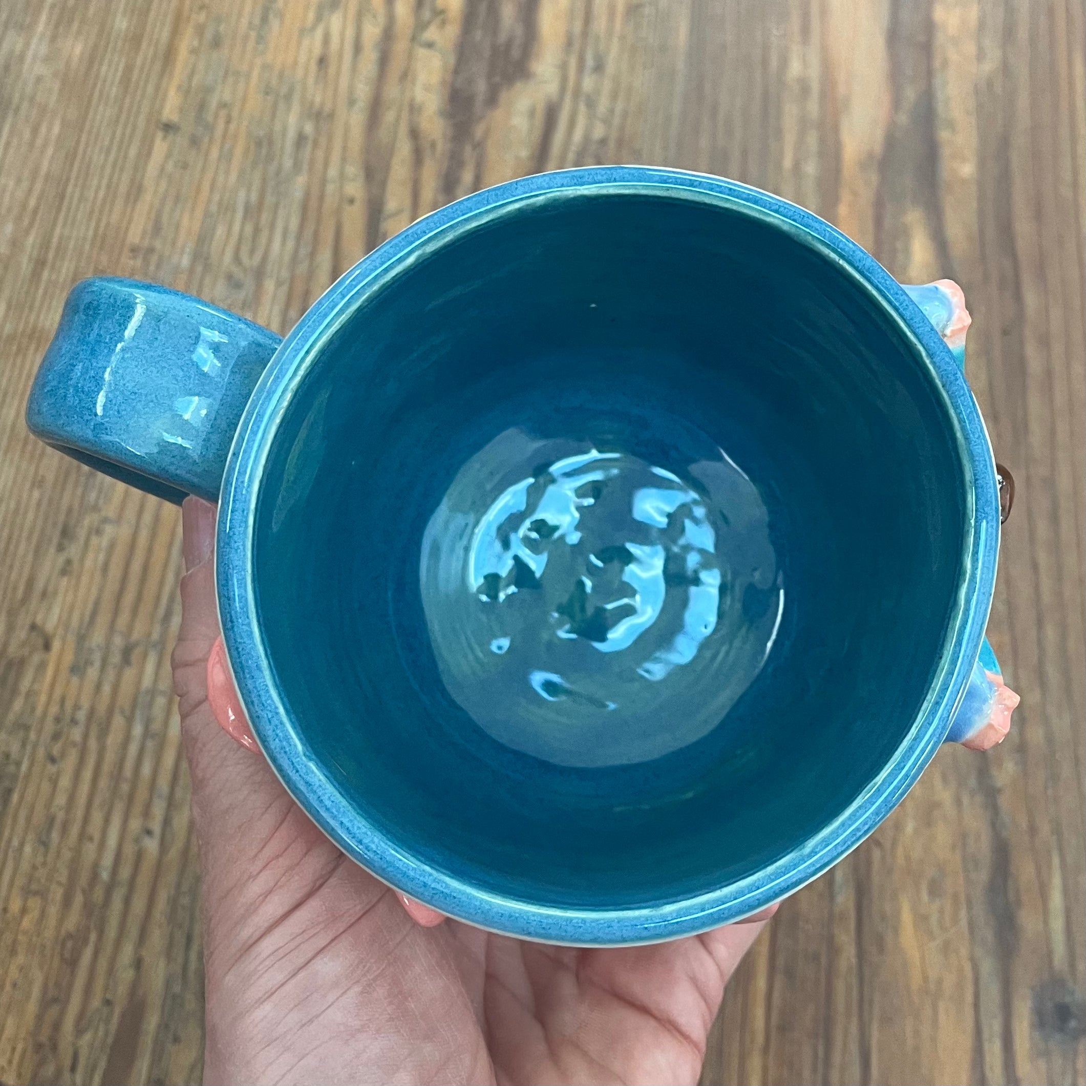 Climber Mug in Peacock Blue