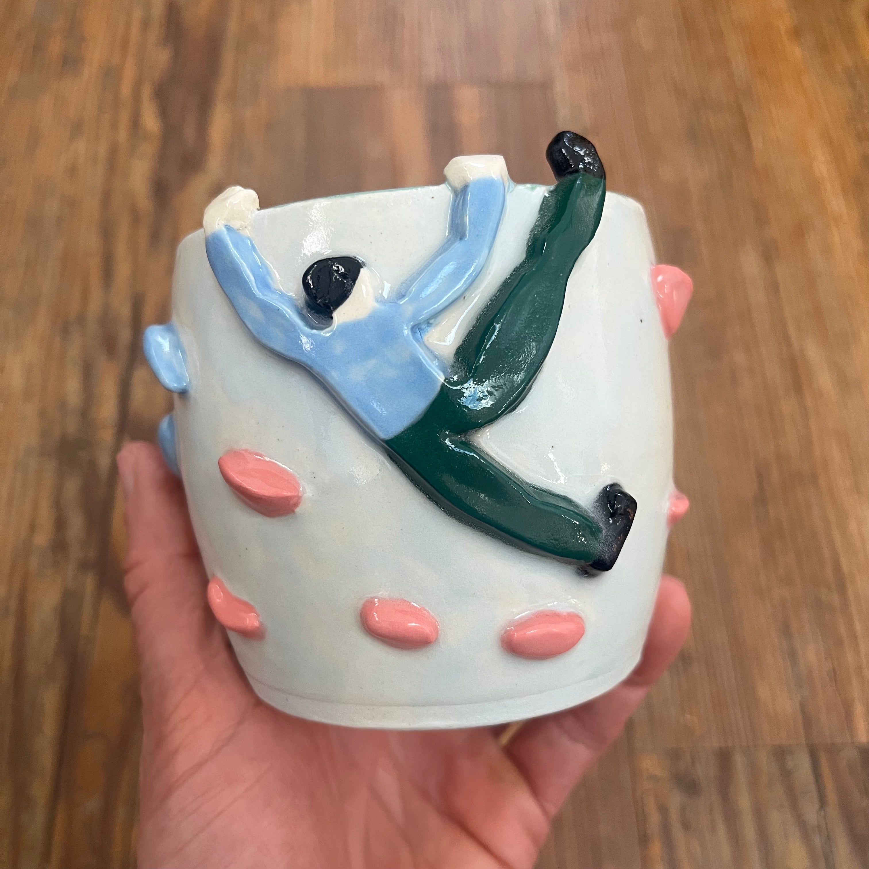 Climber Mug with Topout in Norse Blue