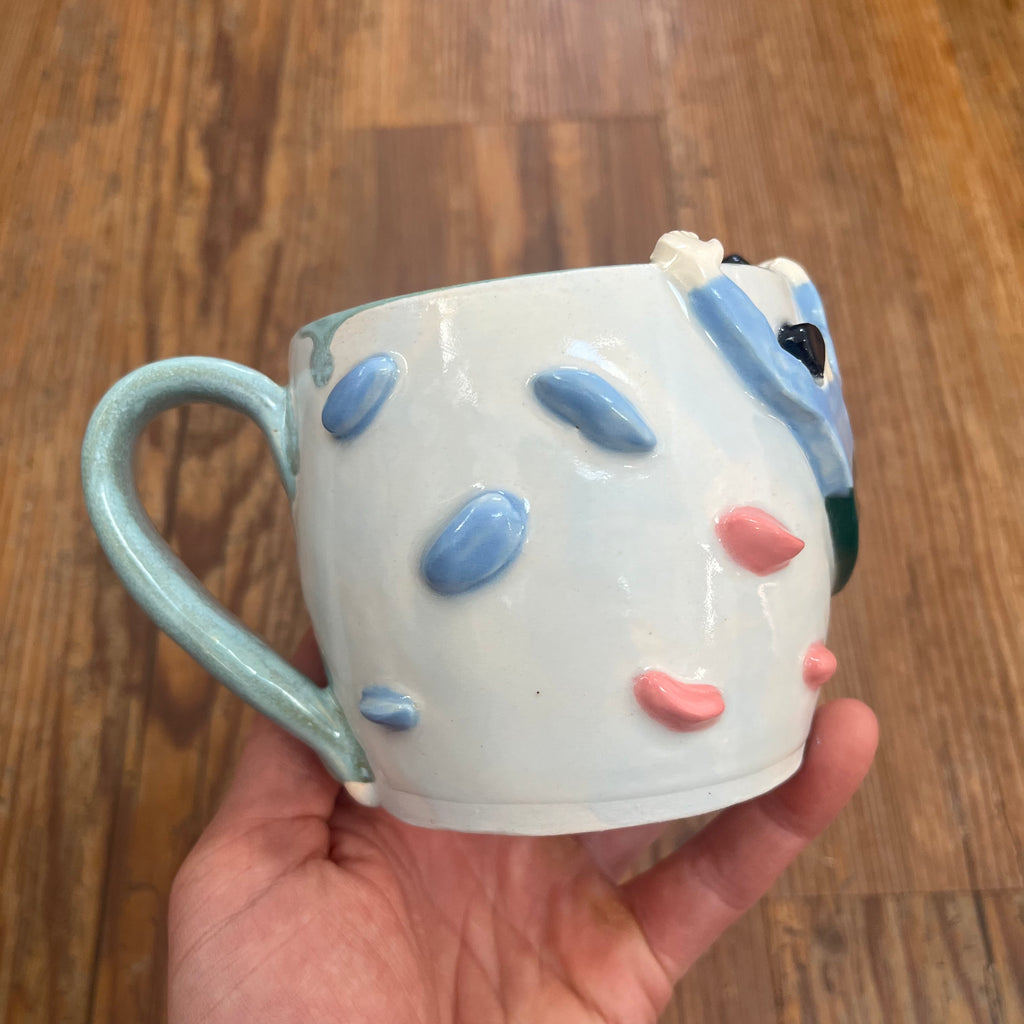 Climber Mug with Topout in Norse Blue