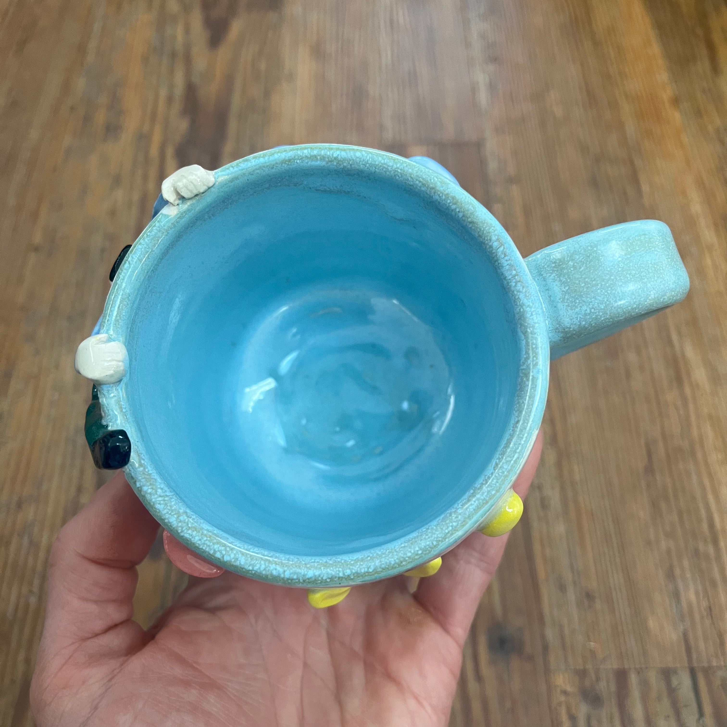 Climber Mug with Topout in Norse Blue