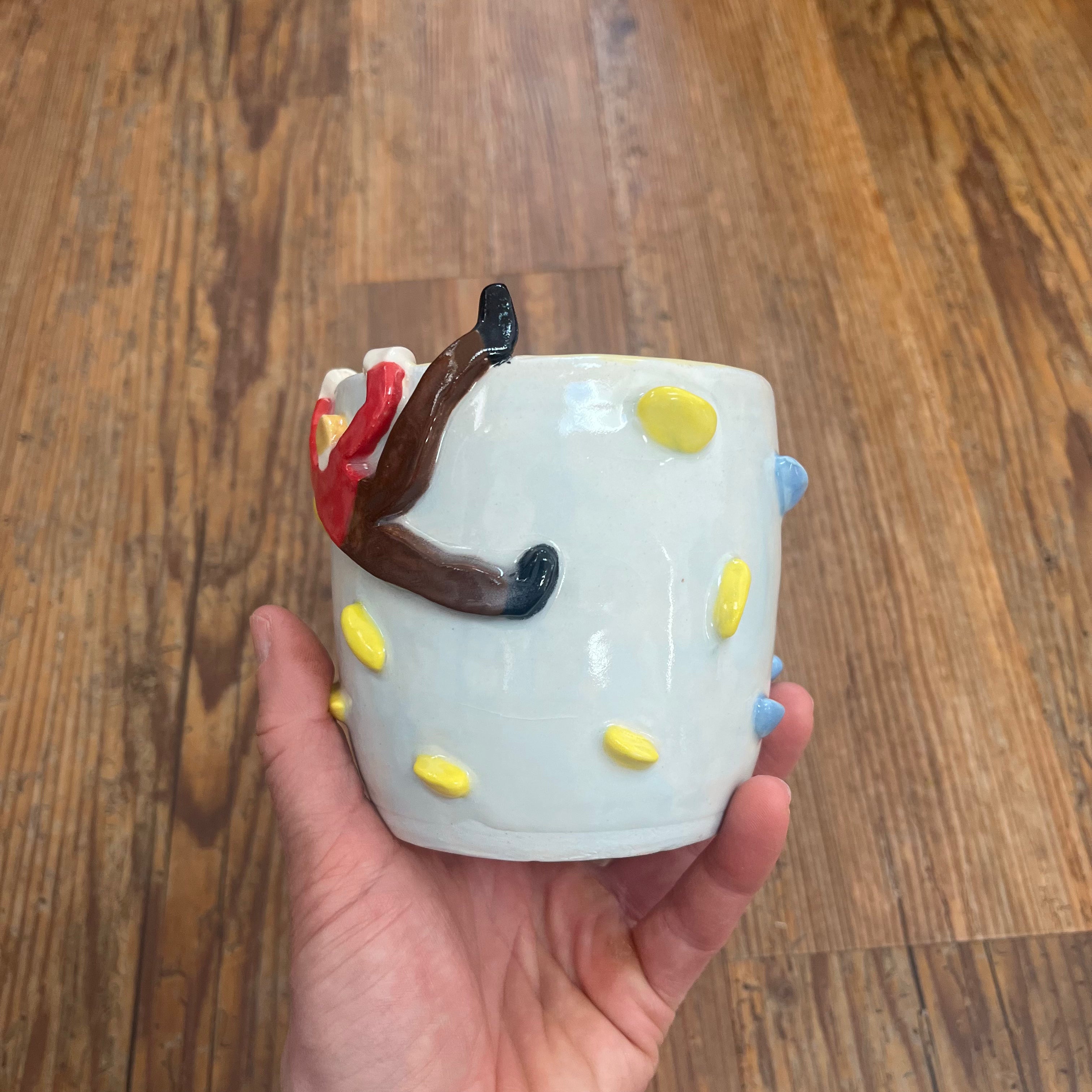 Climber Mug with Topout in Biscotti
