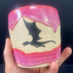 Hot Pink Three Dragon Mug