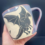 Periwinkle Dragon Mug
