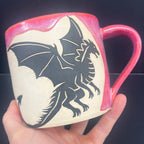 Hot Pink Dragon Mug