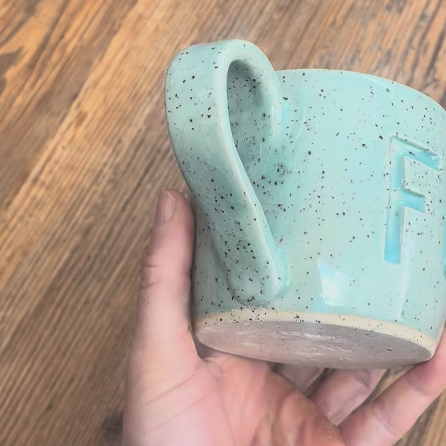 light blue fuck ICE mug