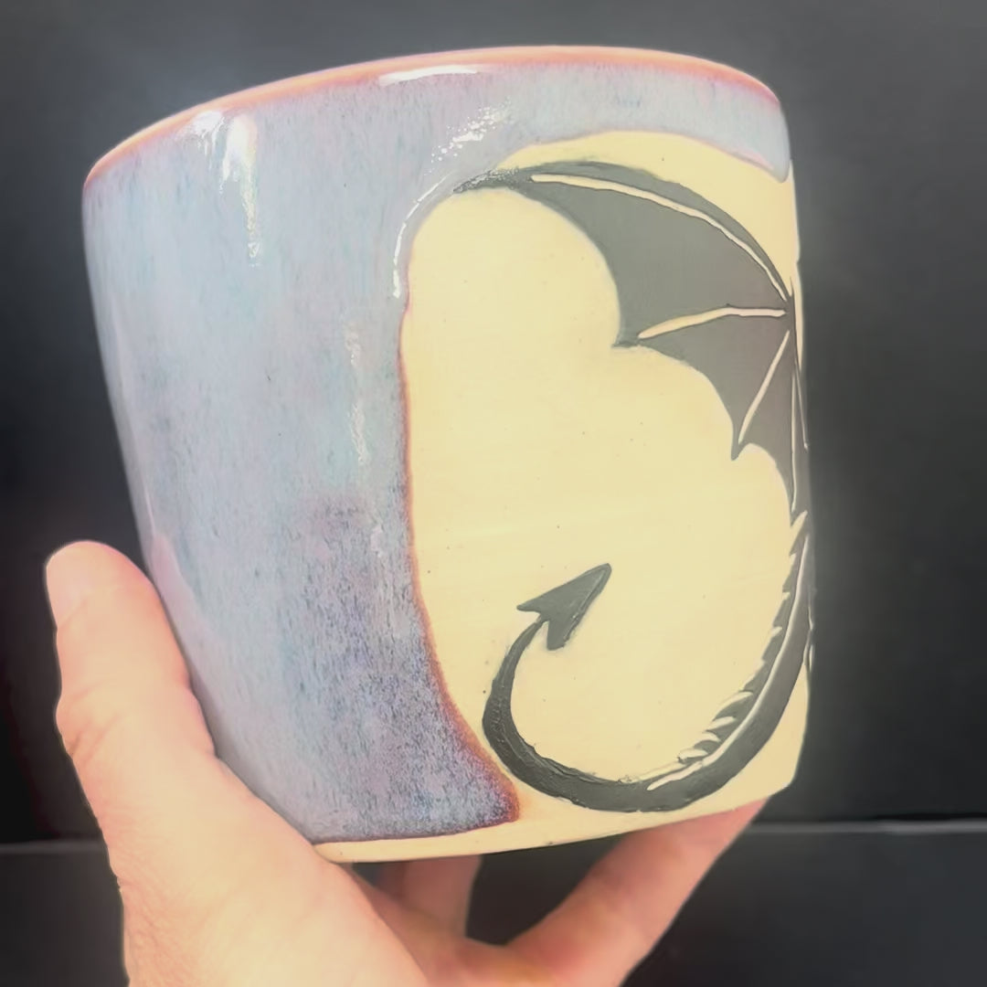 Periwinkle Dragon Mug