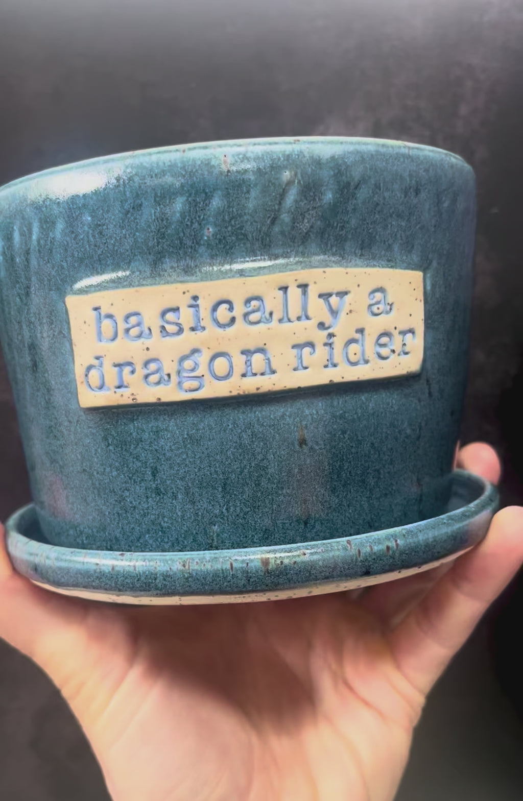 Dragon Rider Planter