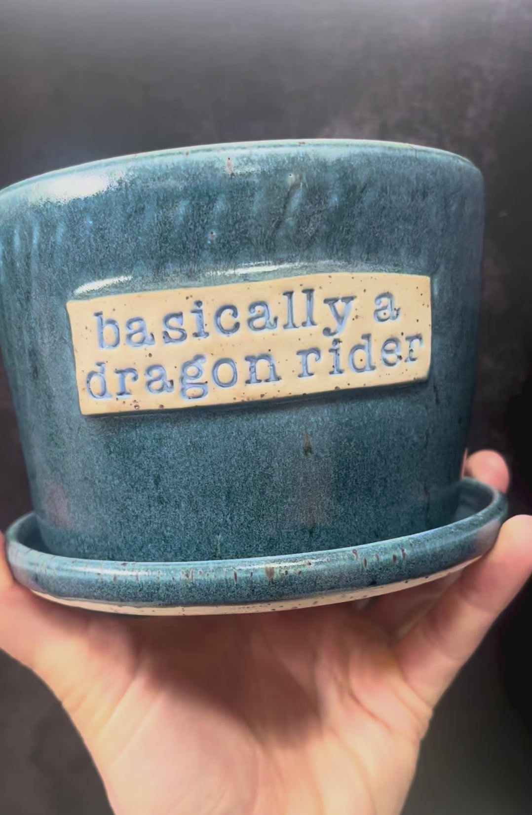 Dragon Rider Planter