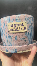 Signet Pending Planter in Wildflower Purple