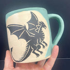 Sea Glass Dragon Mug