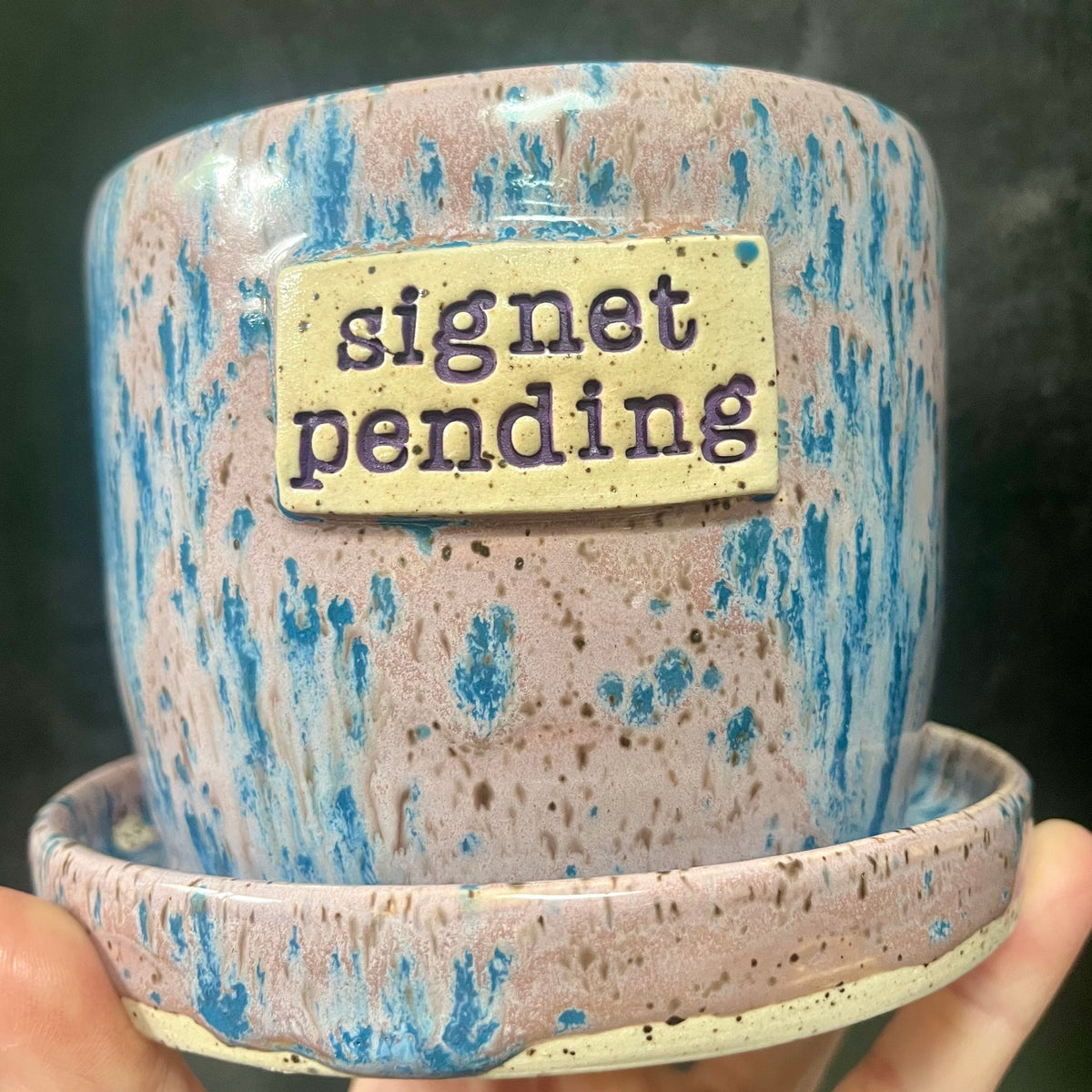 Signet Pending Planter in Wildflower Purple