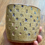 "Take the f*cking leap" 14 oz. mug in wildflower purple